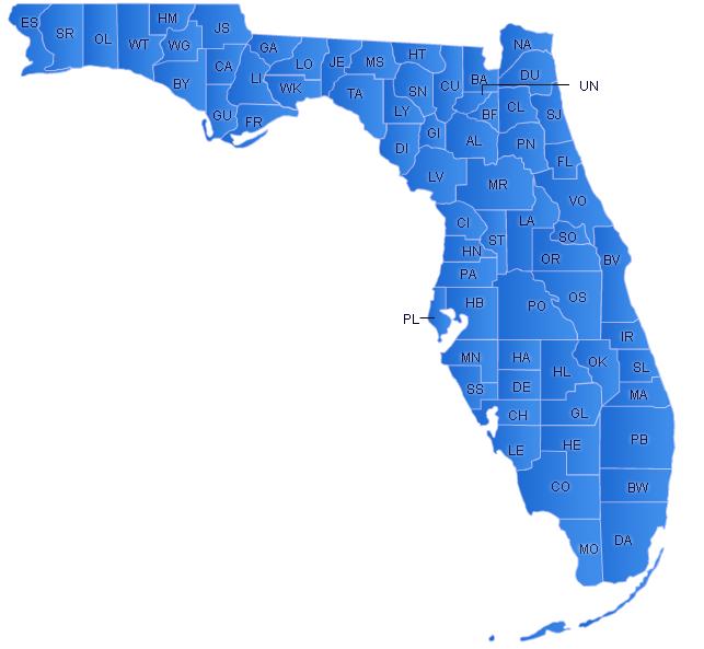Florida has approximately 11 Councils with over 150 praesidia, each council falls under a different Diocese, all Comitia/Curie have been categorized under its concerned Diocese. To find out more about the Legion of Mary in Florida, click on the Map.